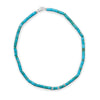 21" Reconstituted Turquoise Heshi Bead Necklace
