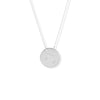 Polished Round Engravable Disk Necklace