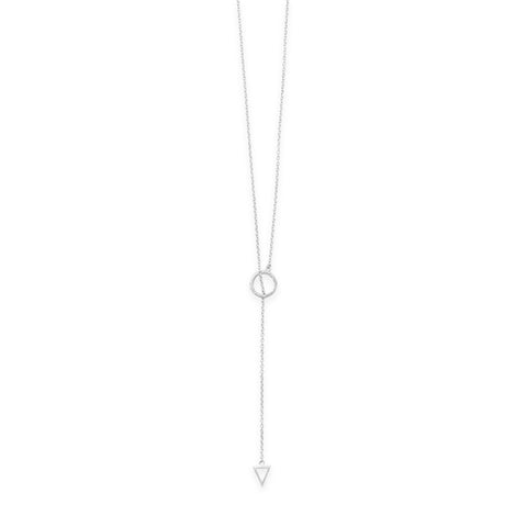 24" Multishape Lariat Necklace