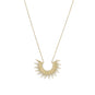"Shine On!" 14 Karat Gold Plated Sunburst Necklace