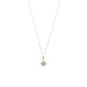 14 Karat Gold Plated CZ Star and Synthetic Opal Necklace