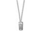 16" + 2" Pave CZ Heart "MOM" Necklace