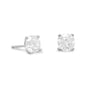 Rhodium Plated 6mm CZ Stud Earrings