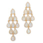 14 Karat Gold Plated Rainbow Moonstone Chandelier Earrings