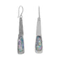 Oxidized Textured Ancient Roman Glass Earrings