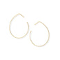 14 Karat Gold Plated Large Pear Outline Earrings