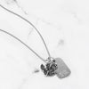 019 Rhodium Plated Box Chain (1.0mm)