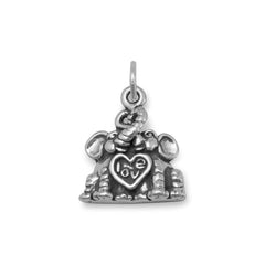 Oxidized Snuggling Elephants