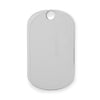Engravable Rhodium Plated Dog Tag Pendant