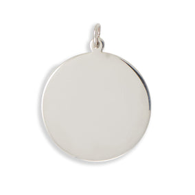 30mm Round Engravable Pendant