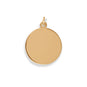 Large 14/20 Gold Filled Round Engravable Pendant