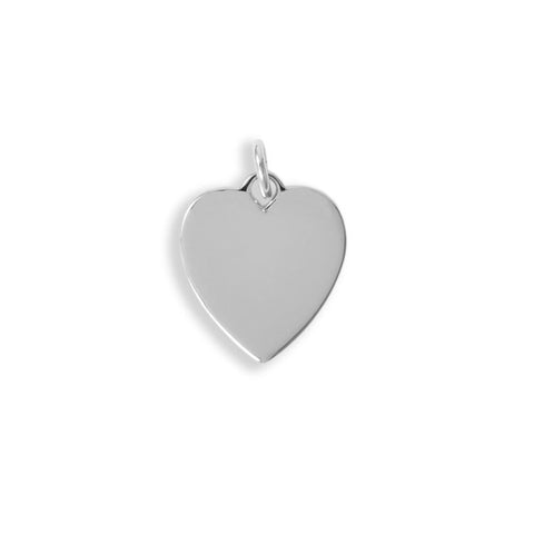 Small Engravable Heart Pendant