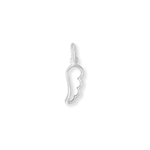 Polished Cutout Angel Wing Charm