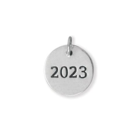 "2023" Round Charm