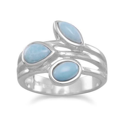 Multishape Larimar Ring