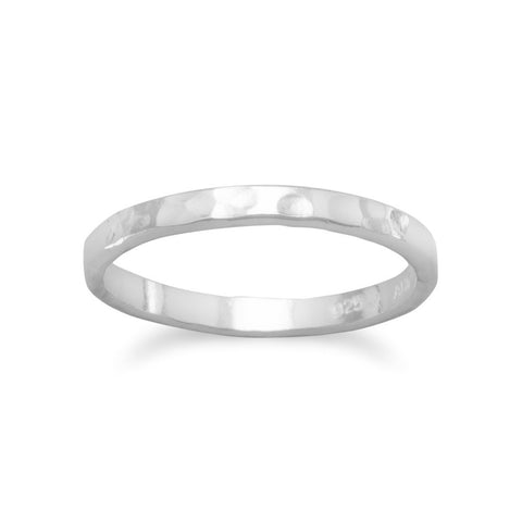 Children's Thin Hammered Band