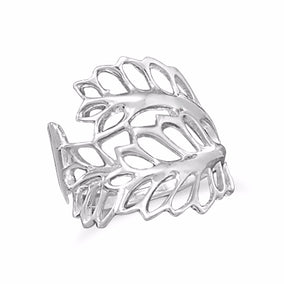 Cutout Leaves Ring