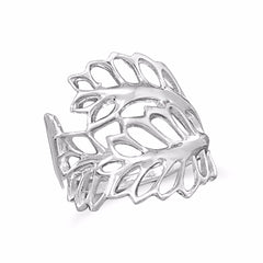 Cutout Leaves Ring