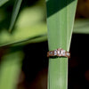 14 Karat Rose Gold Plated Morganite and White Topaz Ring