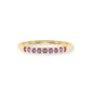 Life in Color! 14 Karat Gold Plated Five Ring Set