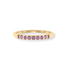 Life in Color! 14 Karat Gold Plated Five Ring Set