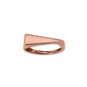 14 Karat Rose Gold Plated Flat Top Triangle Slice Ring