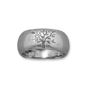Oxidized Tree of Life Ring