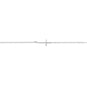 Sideways Cross Anklet