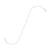 11" + 1" Sideways Cross Anklet