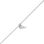 9.5" + 1" Dolphin and Crystal Anklet