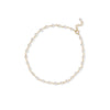 9.5" + 1" 14 Karat Gold Plated Pearl Bead Anklet