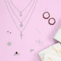Oxidized "LOVE" Heart Charm