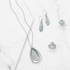 Ancient Roman Glass Pear Drop Earrings