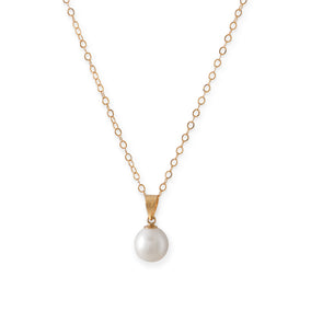 14 Karat Gold Cultured Freshwater Pearl Necklace