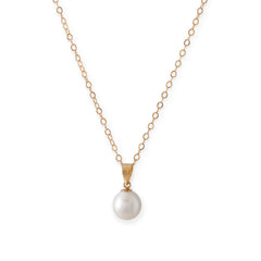 14 Karat Gold Cultured Freshwater Pearl Necklace