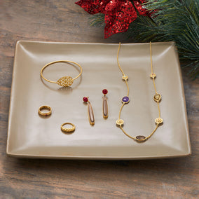 14 Karat Gold Plated Filigree Bangle