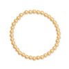 7" 5mm 14/20 Gold Filled Bead Stretch Bracelet