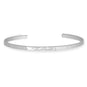 3.2mm Hammered Silver Cuff Bracelet