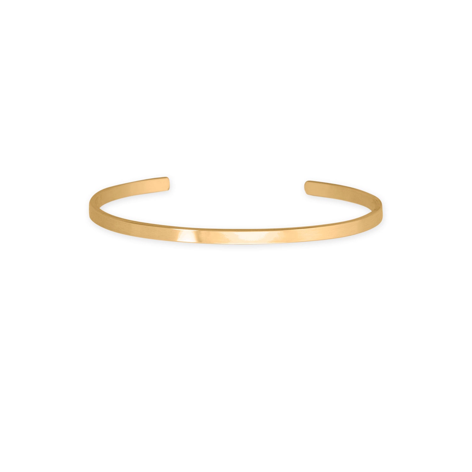 Smooth Cuff Bracelet Sterling Silver 3.2mm width - Made in the USA Smooth Cuff Bracelet Sterling Silver 3.2mm width - Made in the USA