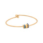14/20 Gold Filled Flex Tube Bangle with Threaded Bead Ends