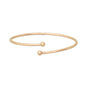 14/20 Gold Filled Flex Tube Bangle with Threaded Bead Ends