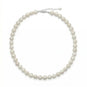 18"+2" White Cultured Freshwater Pearl Knotted Necklace