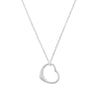 18" Necklace and Floating Heart Pendant