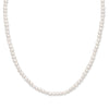 15"+2" Extension White Cultured Freshwater Pearl Necklace