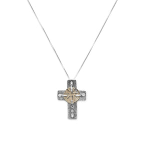 16.5" Cross and Ancient Coin Necklace