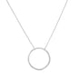 16" Textured Circle Necklace
