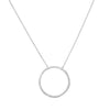 16" Textured Circle Necklace