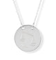 Polished Round Engravable Disk Necklace