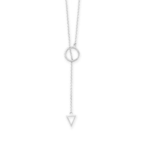 24" Multishape Lariat Necklace