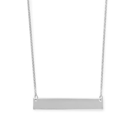 Engravable Bar Necklace